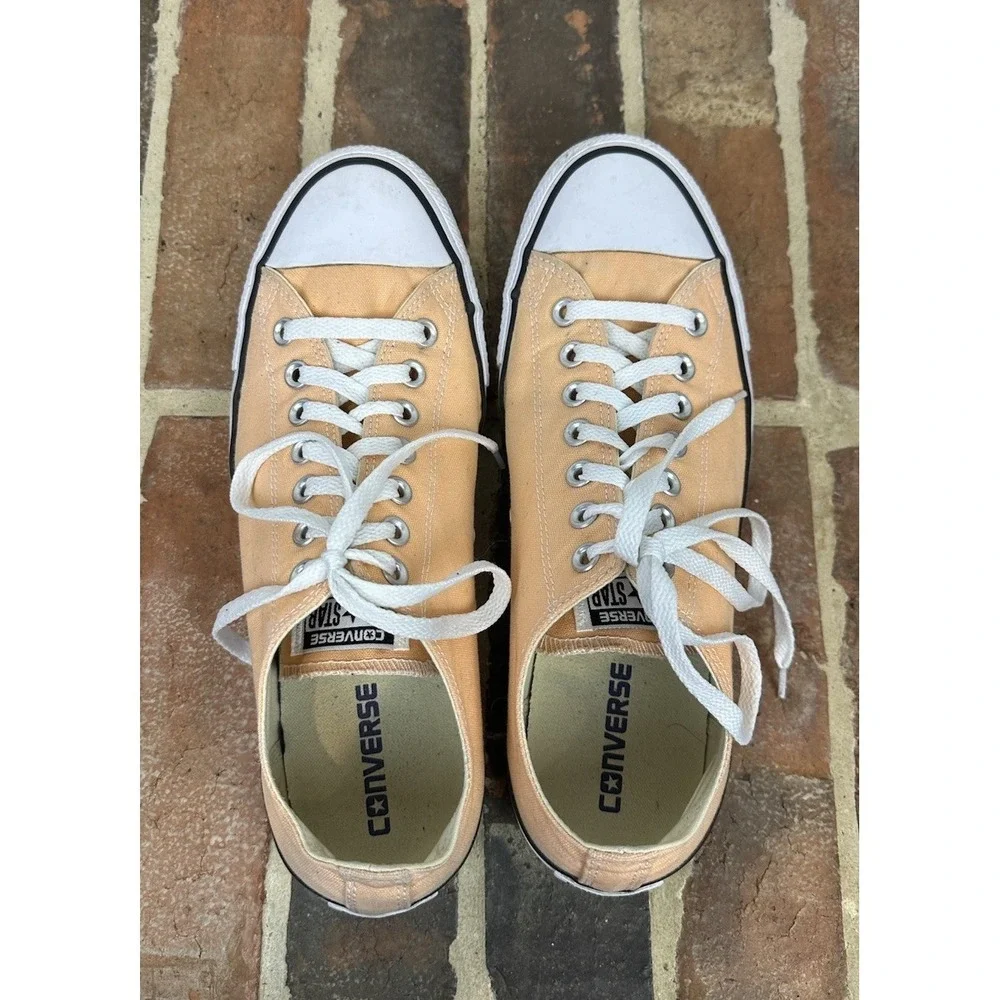 CONVERSE Chuck Taylor All Star Low Top‎ Sneakers Shoes Orange Women's 12 Men 10 - Picture 6 of 6
